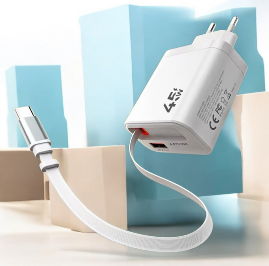 FastFlow™ Power 45W/65W/125W Inteligentne szybkie ładowanie dla iPhone, Samsung i tabletów