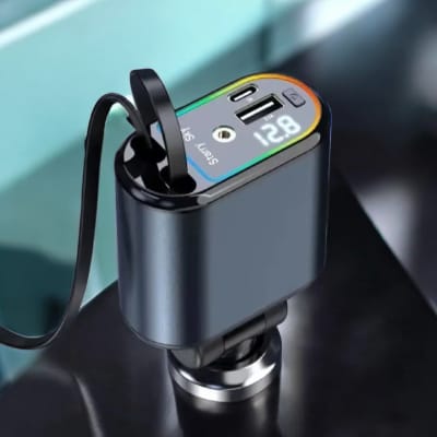 RoadPower™ 4 w 1 – Szybka Ładowarka Samochodowa 120W