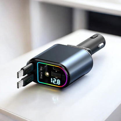 RoadPower™ 4 w 1 – Szybka Ładowarka Samochodowa 120W